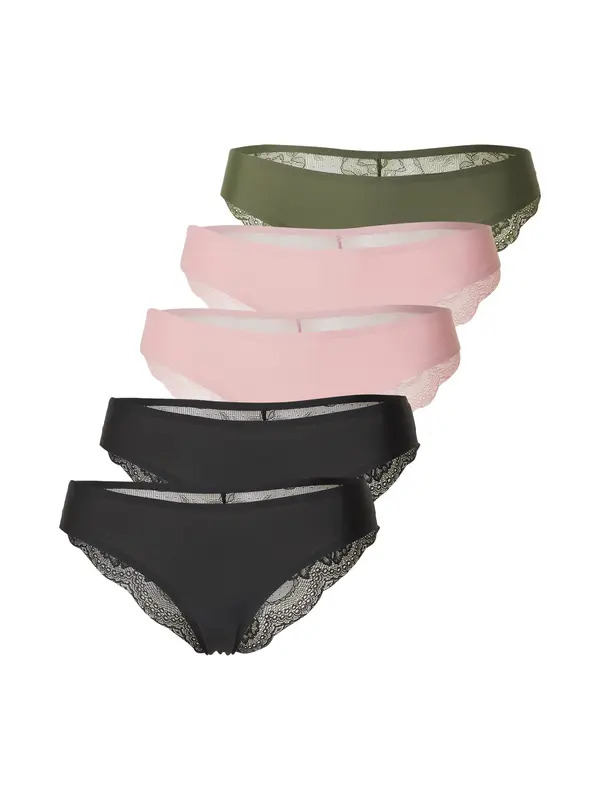 Hunkemöller Hunkemöller Tangice  temno zelena / sliva / črna