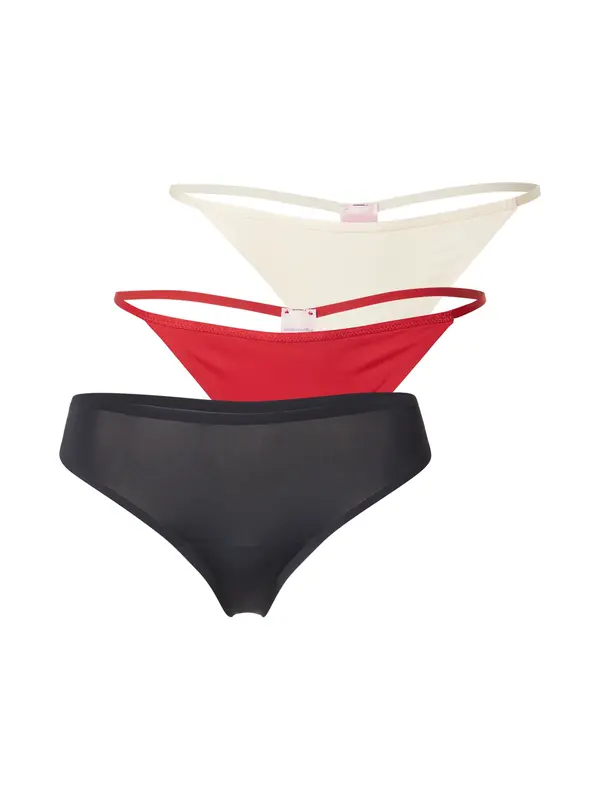 Hunkemöller Hunkemöller Tangice  živo rdeča / črna / bela