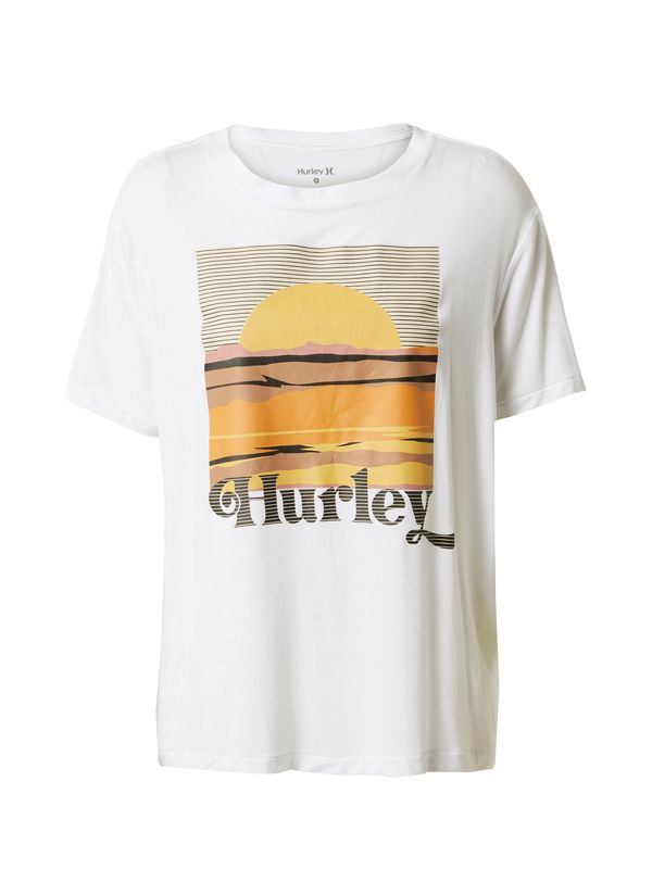 Hurley Hurley Funkcionalna majica  rumena / oranžna / črna / bela