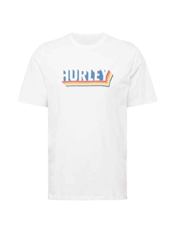 Hurley Hurley Funkcionalna majica 'TEES'  modra / oranžna / rdeča / bela
