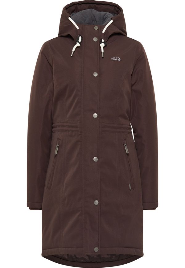ICEBOUND ICEBOUND Funkcionalna jakna  čokolada / svetlo siva