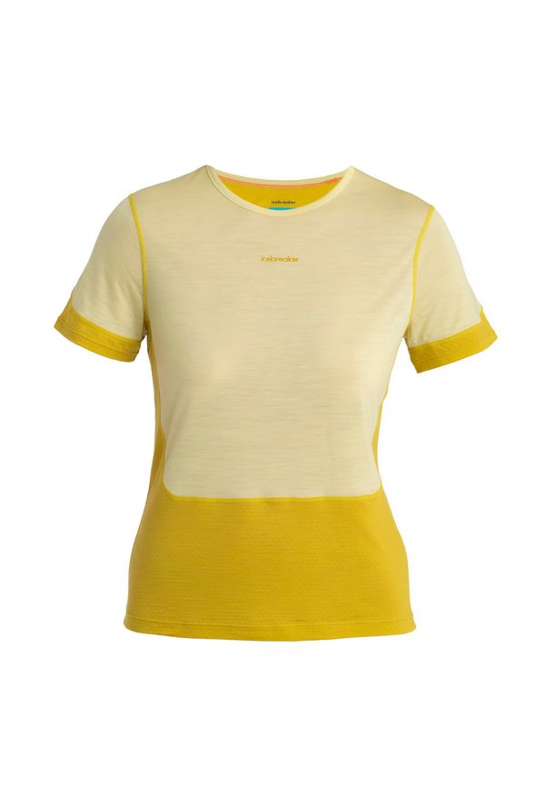 ICEBREAKER ICEBREAKER Funkcionalna majica 'Energy Wind'  med / pastelno rumena