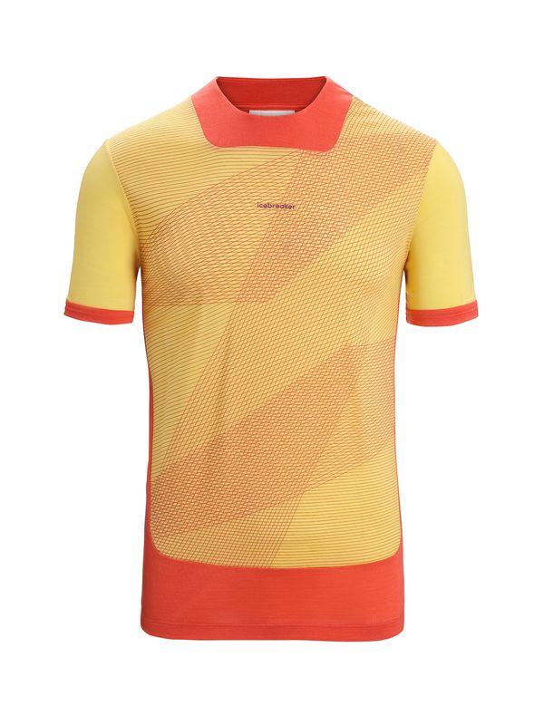 ICEBREAKER ICEBREAKER Funkcionalna majica 'GEODETIC'  svetlo rumena / oranžna / jastog