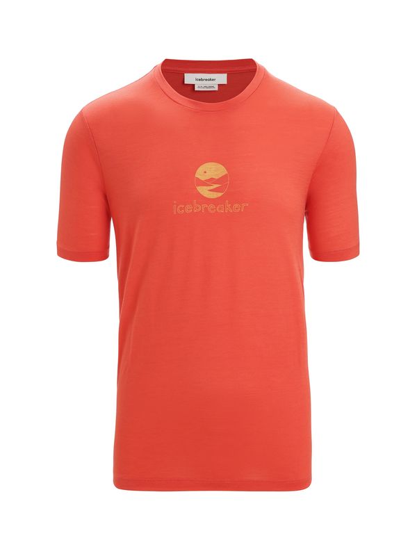 ICEBREAKER ICEBREAKER Funkcionalna majica 'Tech Lite II'  rumena / oranžno rdeča