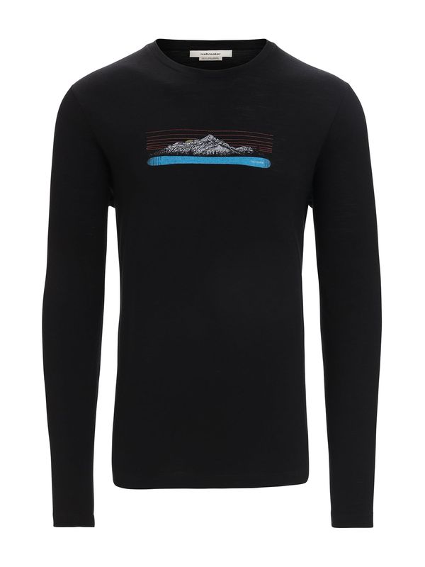 ICEBREAKER ICEBREAKER Funkcionalna majica 'Tech Lite II Ski Fields'  azur / svetlo siva / melona / črna