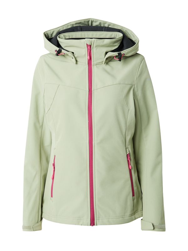 ICEPEAK ICEPEAK Zunanja jakna 'BRENHAM'  pastelno zelena / temno roza