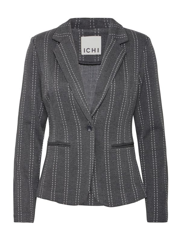 ICHI ICHI Blazer 'IHRUTI BL14'  temno siva / bela