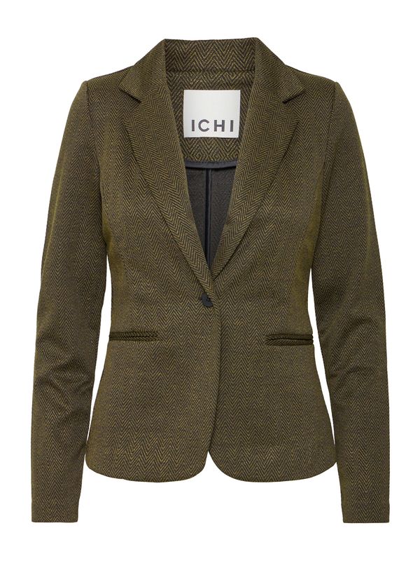 ICHI ICHI Blazer 'Kate'  oliva / črna