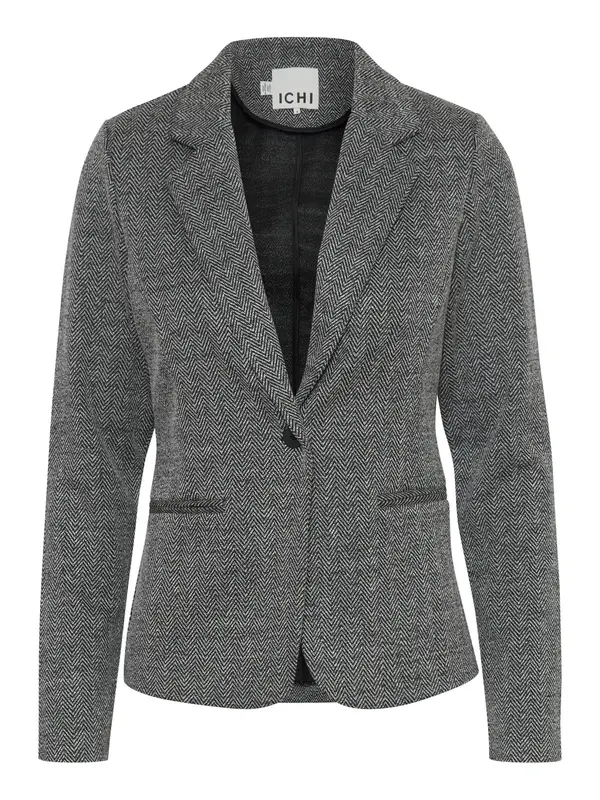 ICHI ICHI Blazer 'Kate'  siva / črna