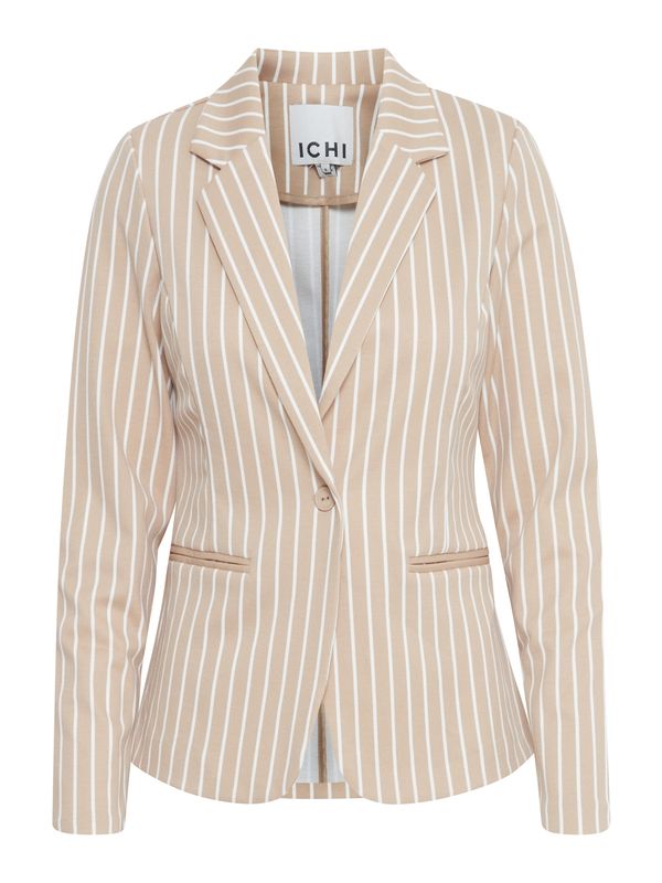 ICHI ICHI Blazer 'KATE'  svetlo rjava / bela