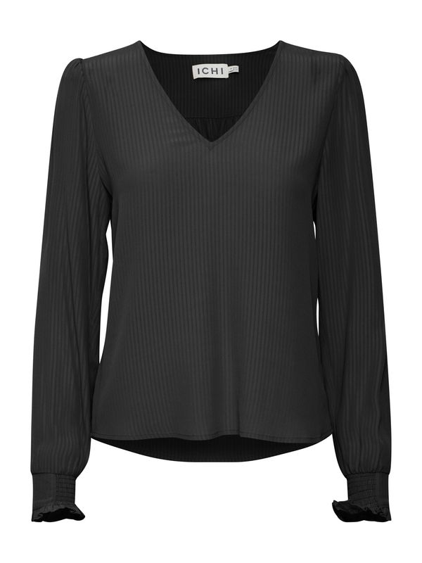 ICHI ICHI Bluza 'CALOVA'  črna / pegasto črna