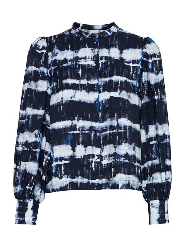 ICHI ICHI Bluza 'VARIEL'  modra / mornarska / svetlo modra / temno siva