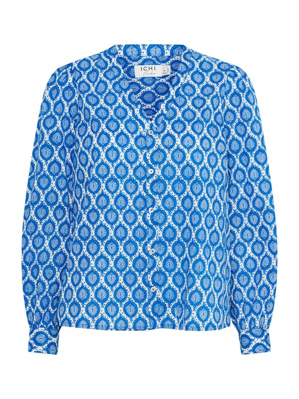 ICHI ICHI Bluza 'ZAREEN'  modra / črna / bela