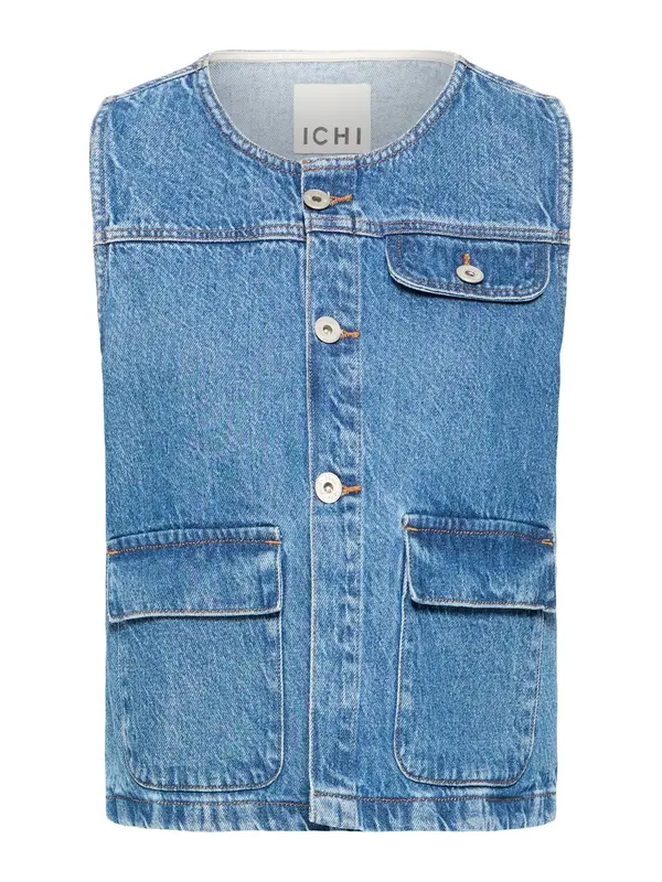 ICHI ICHI Brezrokavnik 'IHPamila'  moder denim