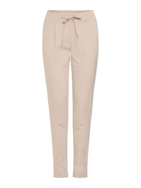 ICHI ICHI Hlače z naborki 'KATE'  bež