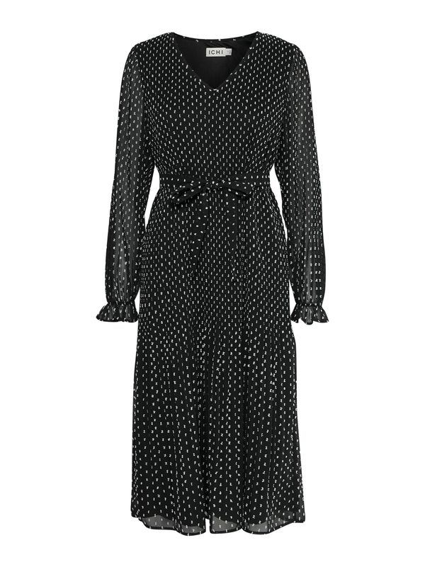 ICHI ICHI Obleka 'NELLA'  črna / bela