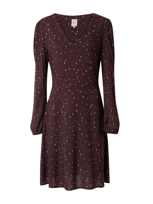 ICHI ICHI Obleka 'VERA'  temno rjava / roza