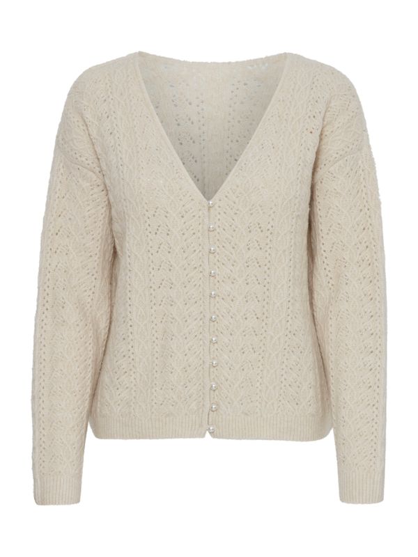 ICHI ICHI Pletena jopa 'Liyanna'  volneno bela