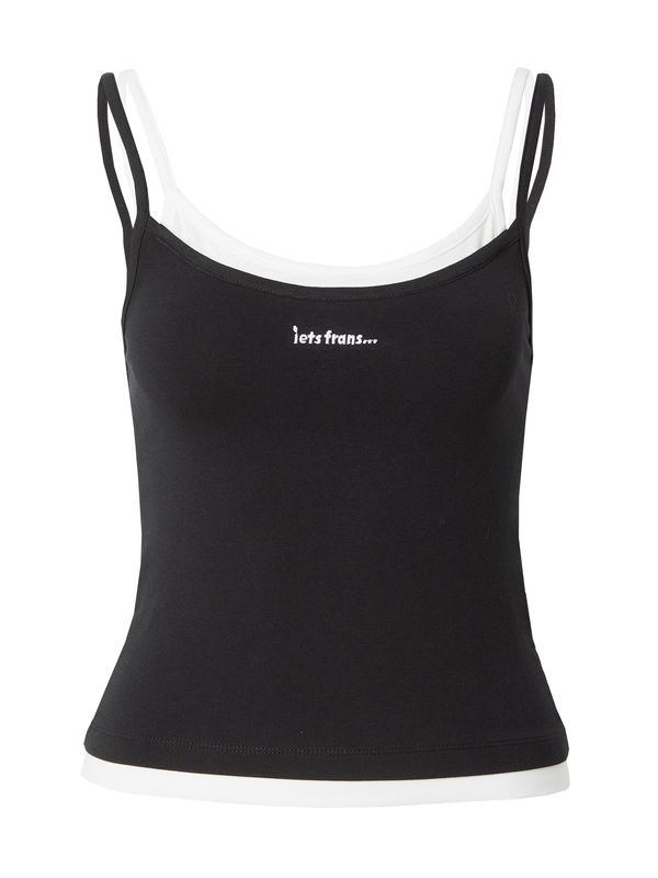 iets frans iets frans Top 'IF GIGI CAMI'  črna / bela