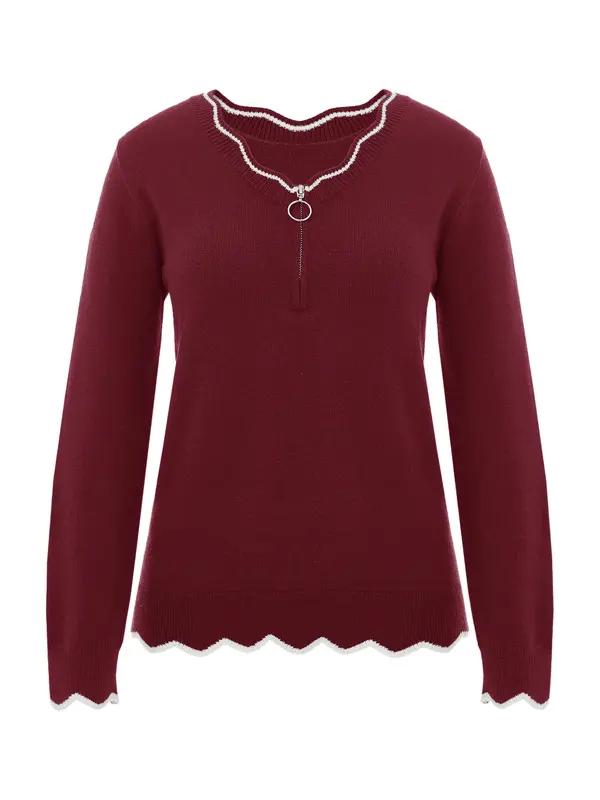 Imily Bela Imily Bela Pulover  burgund / bela