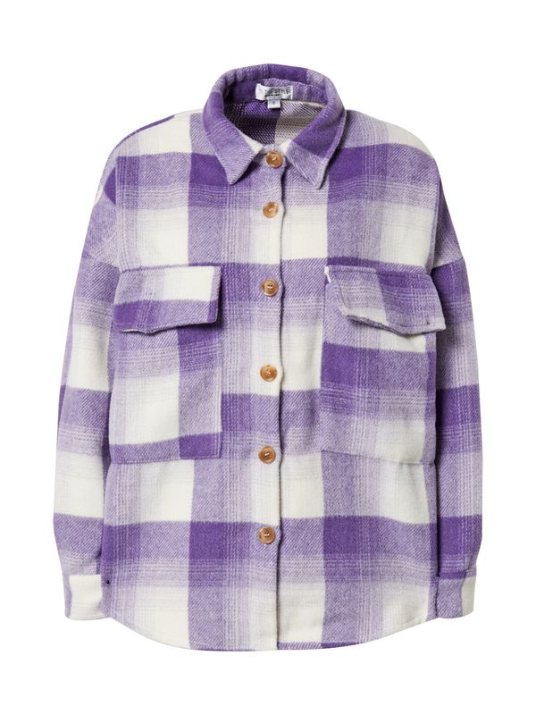 In The Style In The Style Prehodna jakna  temno liila / bela