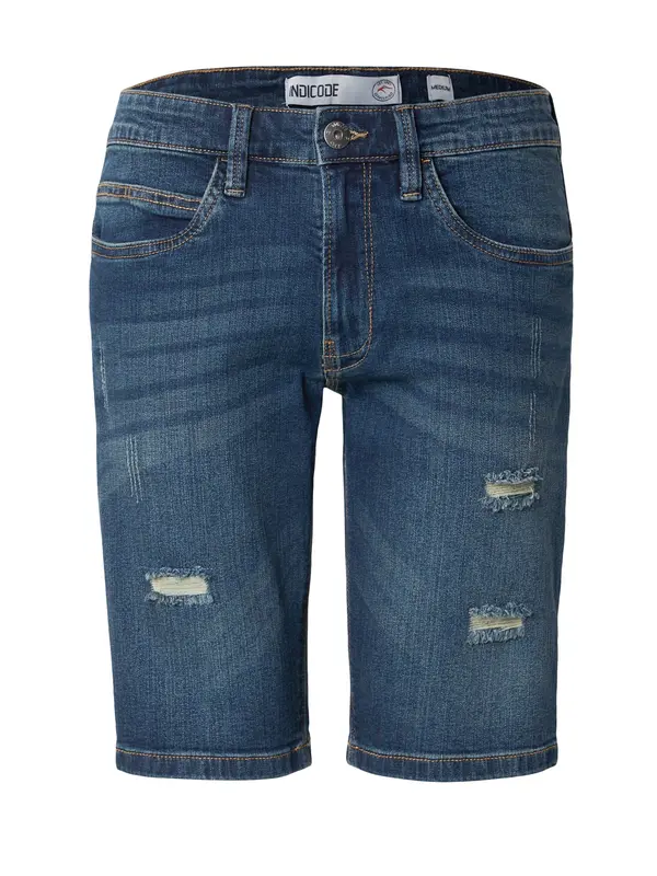 INDICODE JEANS INDICODE JEANS Kavbojke 'Kaden Holes'  mornarska