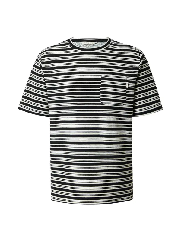 INDICODE JEANS INDICODE JEANS Majica  črna / naravno bela