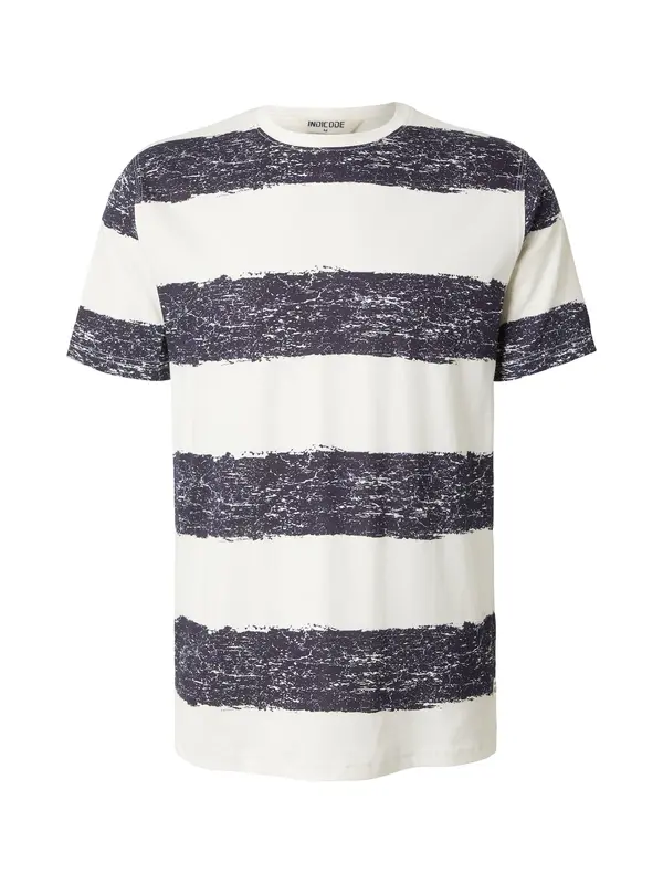 INDICODE JEANS INDICODE JEANS Majica 'Paint'  progasto modra / bela