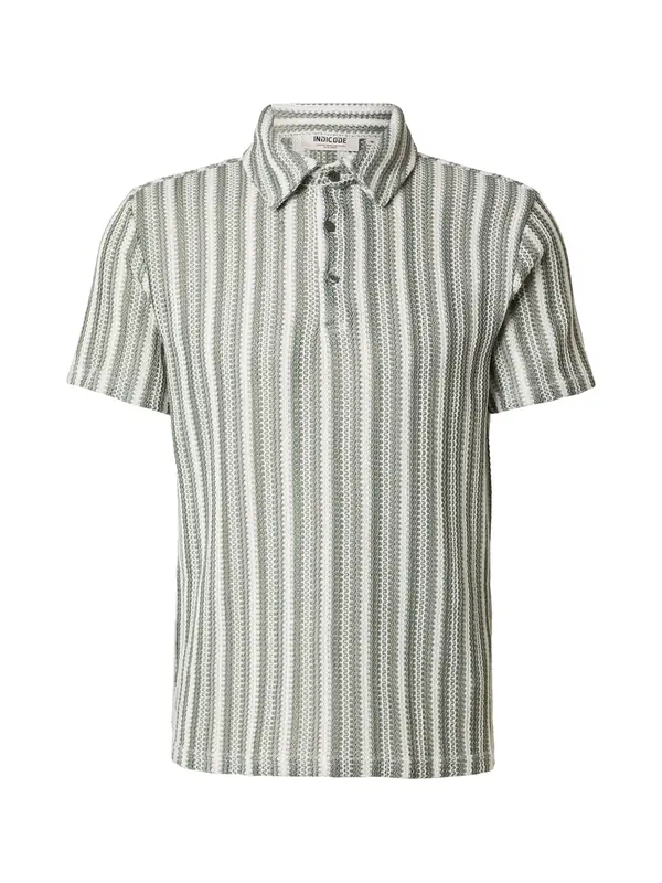 INDICODE JEANS INDICODE JEANS Pulover 'Carnitin'  smaragd / off-bela