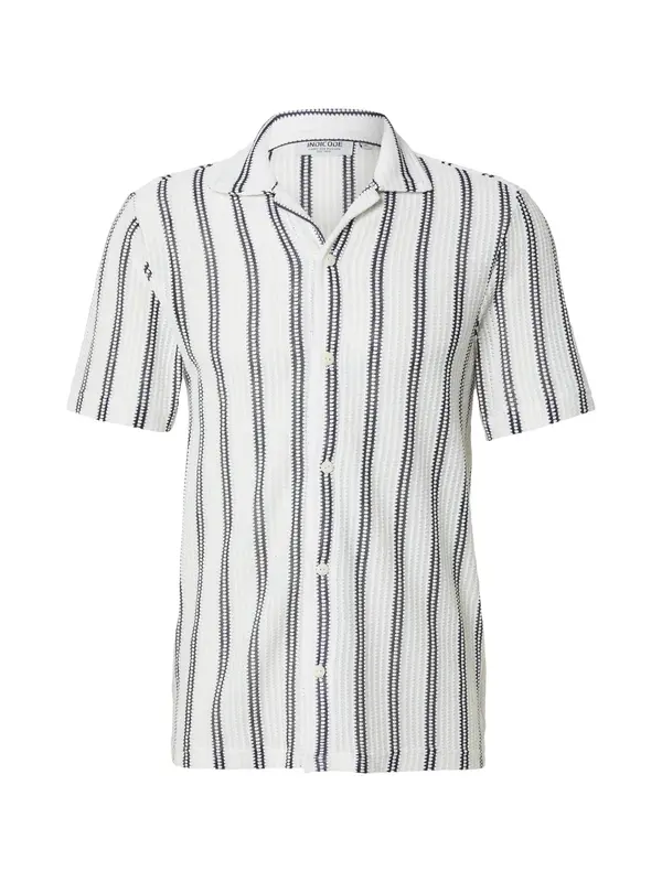 INDICODE JEANS INDICODE JEANS Srajca 'Olly'  marine / off-bela