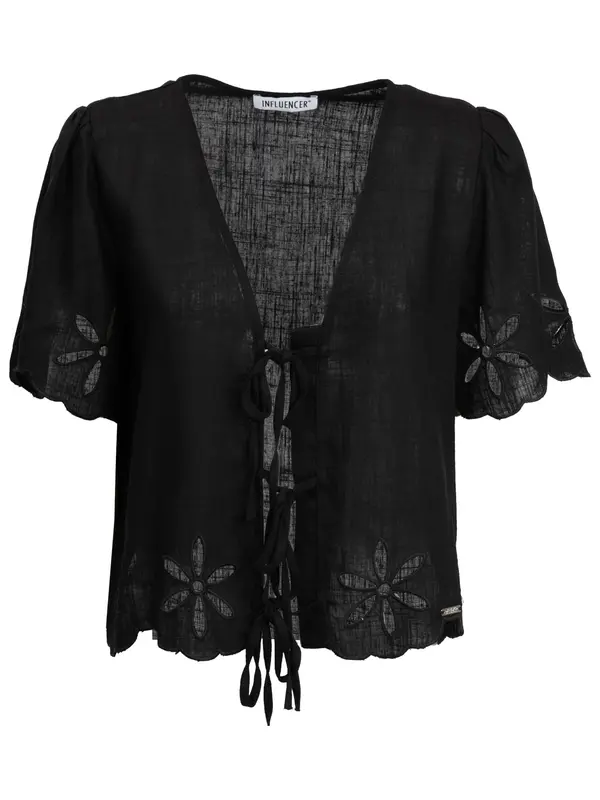Influencer Influencer Bluza  črna