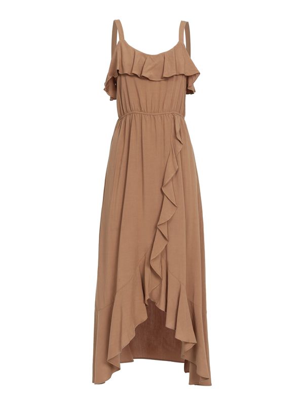 Influencer Influencer Poletna obleka  kamela