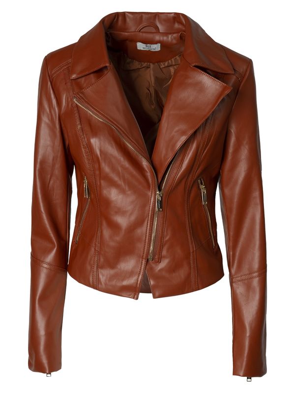 Influencer Influencer Prehodna jakna 'Biker'  karamel