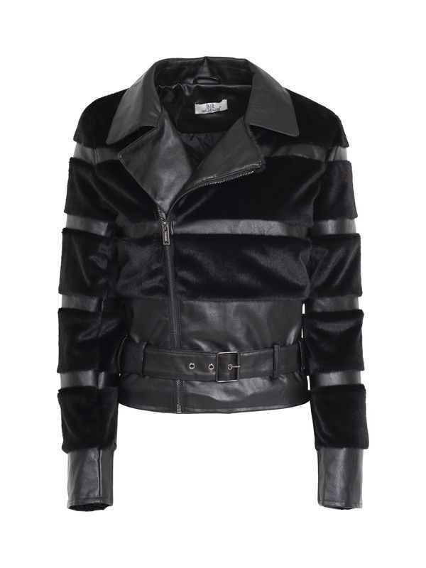 Influencer Influencer Prehodna jakna 'Faux'  črna