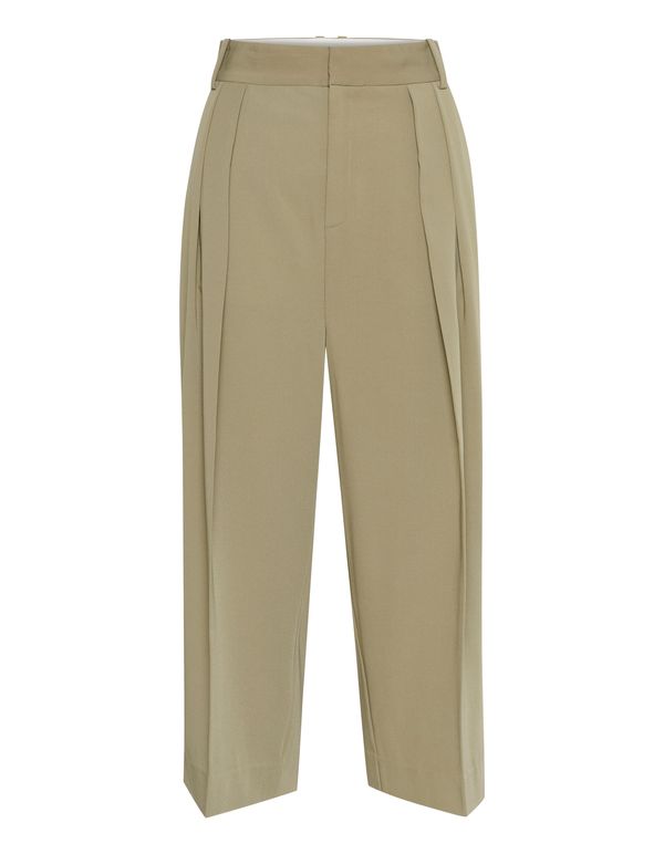 InWear InWear Hlače z naborki 'Natalya'  oliva