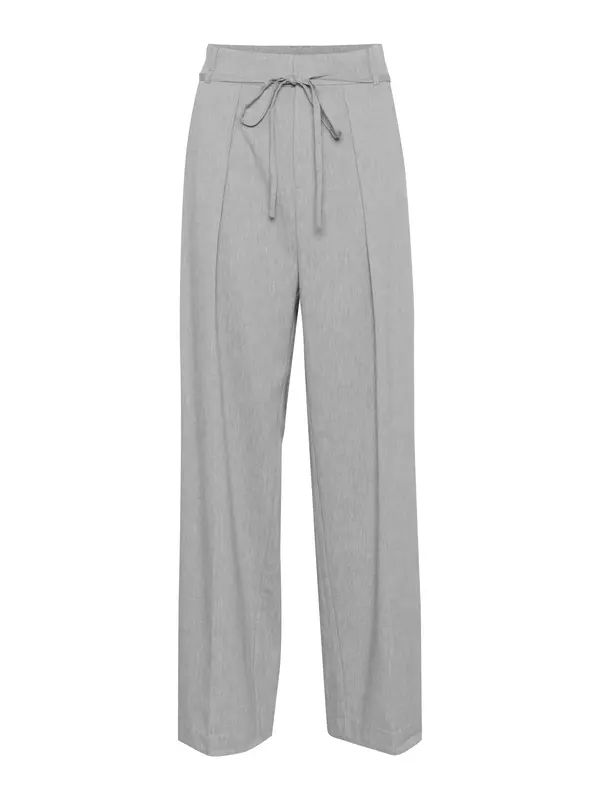 InWear InWear Hlače z naborki 'YanIW'  pegasto siva