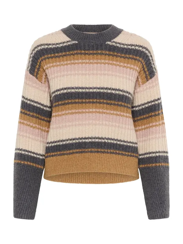 InWear InWear Pulover 'Garp'  kremna / karamel / bazaltno siva / roza