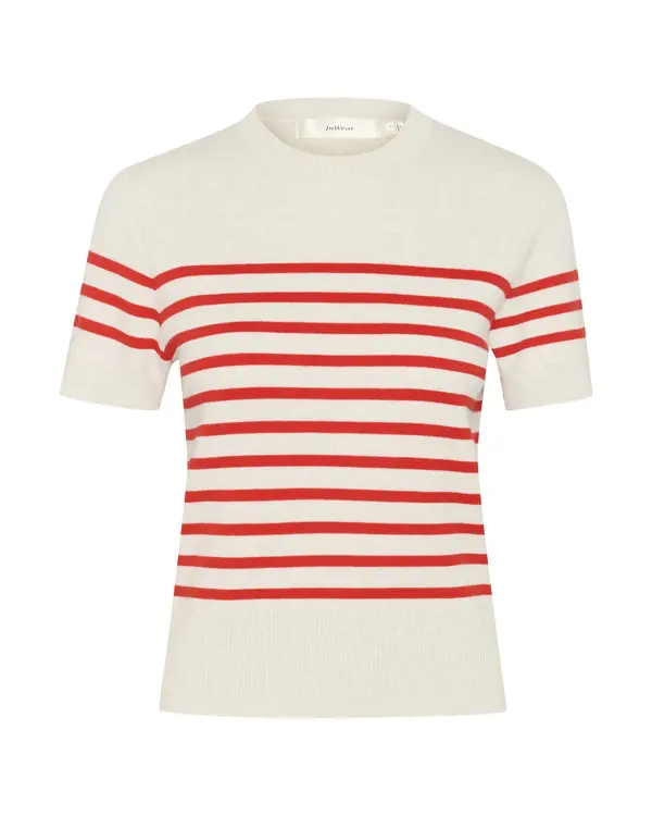 InWear InWear Pulover 'Wallis'  bež / rdeča