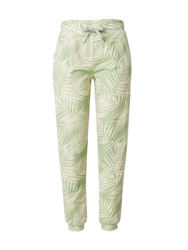 Iriedaily Iriedaily Hlače 'La Palma'  kremna / svetlo zelena