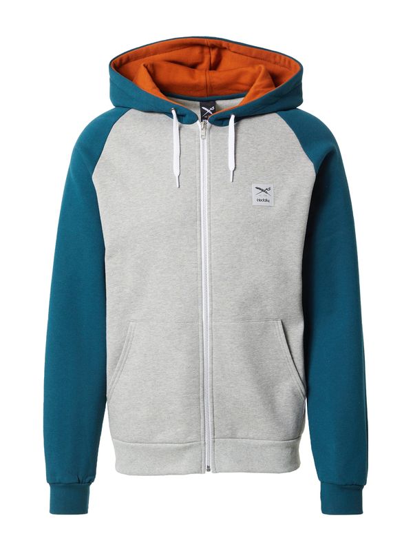 Iriedaily Iriedaily Jopa na zadrgo 'De College 2'  svetlo siva / petrol / črna / bela