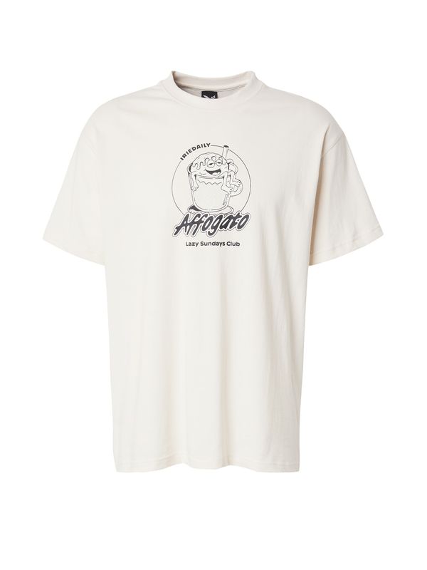 Iriedaily Iriedaily Majica 'Affogato'  črna / volneno bela