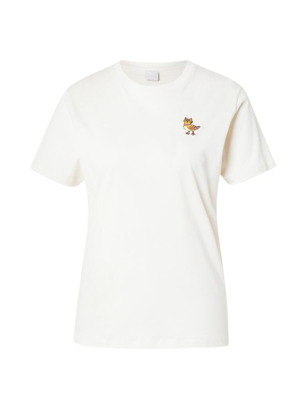 Iriedaily Iriedaily Majica 'Catduck'  rumena / zlata / svetlo roza / bela