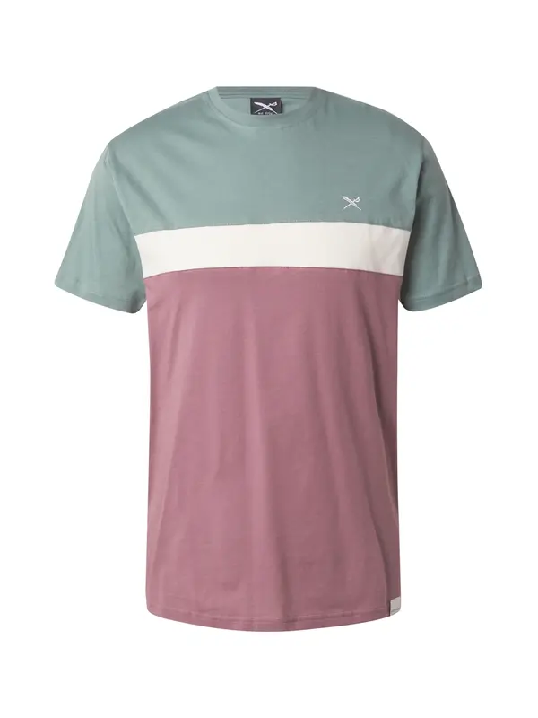 Iriedaily Iriedaily Majica 'Court'  žad / mauve / bela / off-bela