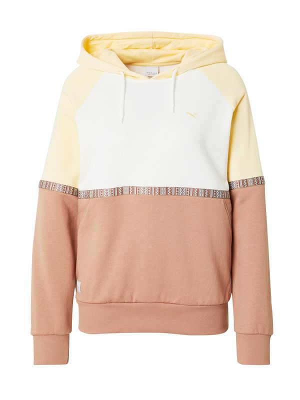 Iriedaily Iriedaily Majica 'Kachina'  svetlo modra / rumena / korala / bela