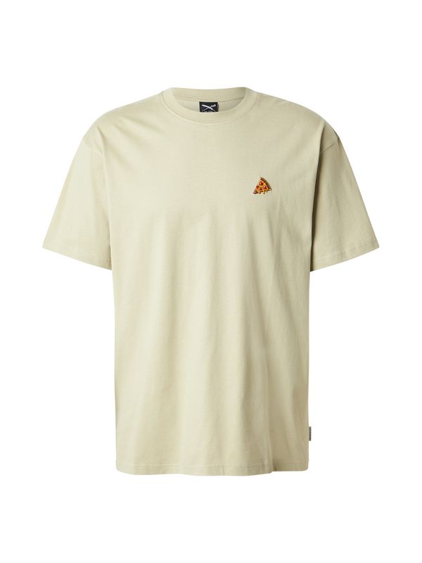 Iriedaily Iriedaily Majica 'Pizza Slice'  rumena / pastelno zelena / rdeča