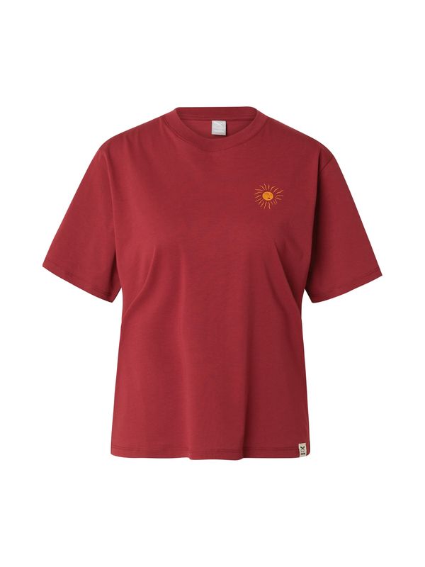 Iriedaily Iriedaily Majica 'Tarotmania'  oranžna / temno rdeča / bela