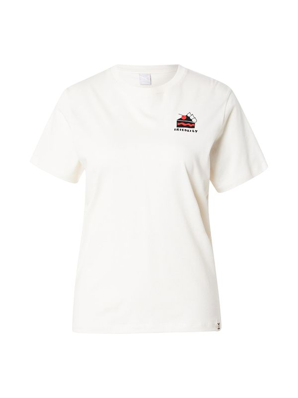 Iriedaily Iriedaily Majica 'Yoga Club'  rdeča / črna / bela