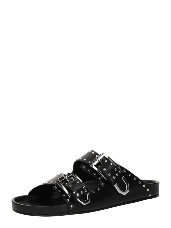 IRO IRO Nizki natikači  črna / srebrna