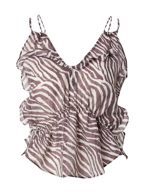 IRO IRO Top  čokolada / off-bela