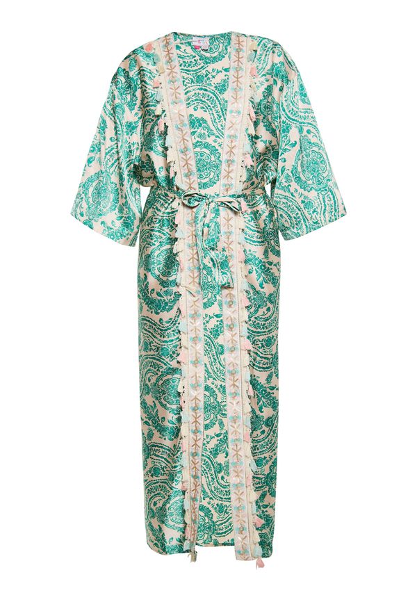 IZIA IZIA Kimono  bež / turkizna / zelena